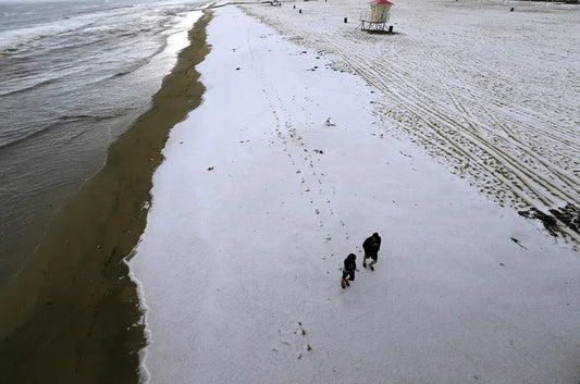 Snow Day At The Beach & “Slurpee Waves”!